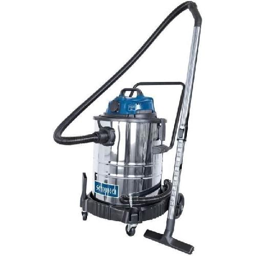 Aspirateur Industriel Aspirateur eau et poussiere Scheppach - ASP50-ES - Cuve inox 50L - 1400W