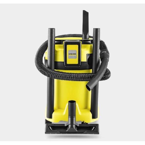 Aspirateur Industriel Aspirateur eau et poussieres sans fil KARCHER WD3-18 V-17/20 - Jaune et noir - Plastique - Autonomie de 20min