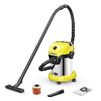 Aspirateur Industriel Aspirateur eau et poussieres sans fil KARCHER WD 3-18 S V-17/20 - Acier - 17 l - Jaune