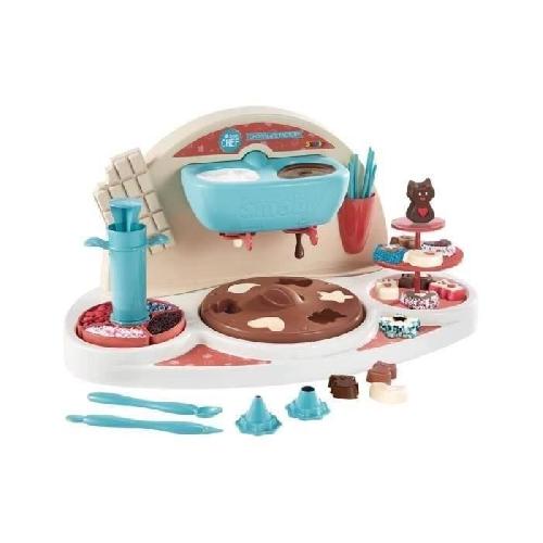 Dinette - Cuisine Atelier chocolat - SMOBY - Chef Chocolat Factory - 10 accessoires - Livre de recettes - Des 5 ans