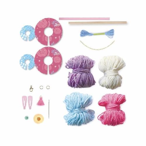Jeu De Creation De Bijoux Atelier Lovely Box Petit - Sycomore - CRE11045 - Pompons en laine - Pour enfants de 7 ans et plus