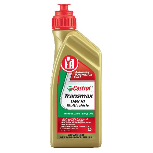 Huile Transmission ATF Transmax Dex III Multivehicle 1 Litre - Castrol