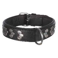 Attache - Sellerie Active collier TRIXIE - Design stylisé - Cuir - Taille M - 38?45 cm - Noir