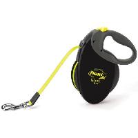 Attache - Sellerie Laisse enrouleur Flexi Neon Giant - FLEXI - GT3-210-S-NEO-12 - Noir et jaune - Pour chiens jusqu'a 50 kg