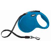 Attache - Sellerie Laisse enrouleur FLEXI New CLASSIC - Taille M - 5m - Bleu pour chien jusqu'a 25kg