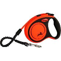 Attache - Sellerie Laisse enrouleur pour chien TRIXIE flexi XTREME - Taille S - 5m - Noir et orange