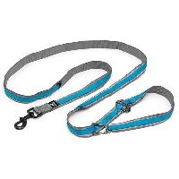 Attache - Sellerie Laisse mains libres - KURGO - QUANTUM - 6 positions - 120 a 180 cm - Bleu