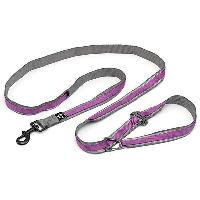 Attache - Sellerie Laisse mains libres - KURGO - QUANTUM - 6 positions - 120 a 180 cm - Violet