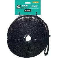 Attache - Sellerie Longe pour chien - CANI GEAR - 10 m - Néoprene souple avec poignée - Noir