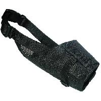 Attache - Sellerie YAGO Museliere en Nylon Noir pour Grand Chien. Partie Museau avec Filet Respirant et Réglable