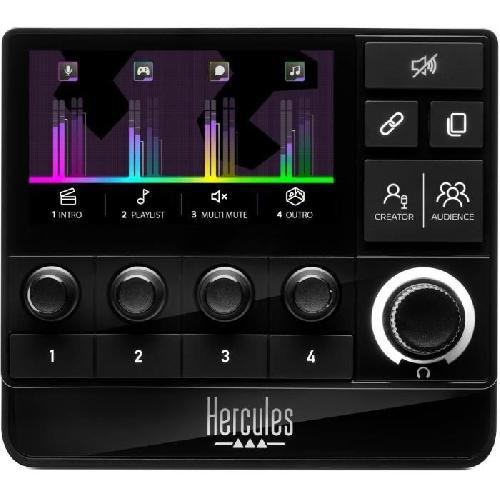 Recepteur - Transmetteur Audio Audio Controller - HERCULES - STREAM 200 XLR - Pilotage simple et intuitif du son - Streaming avancé