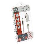 Chargeur AUTO-T Kit chargeur 12-24V+cable 2en1 micro-USB-IPhone