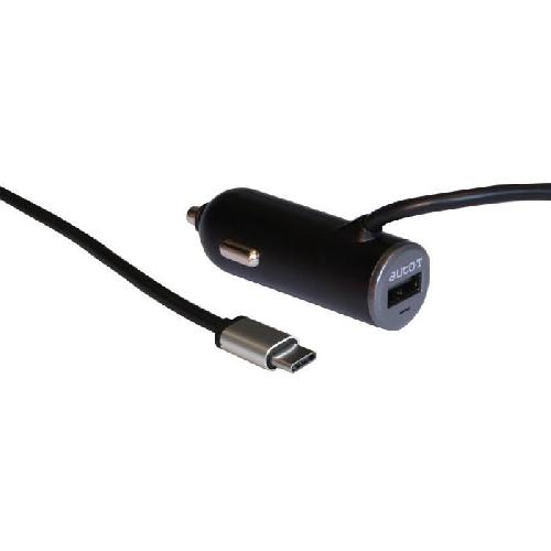 Chargeur - Adaptateur Alimentation Telephone AUTO-T Kit Chargeur USB + connecteur TYPE C - 12 - 24V