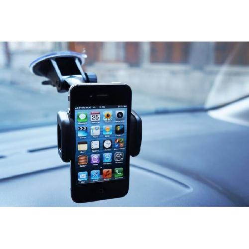 Fixation - Support Telephone AUTO-T Support smartphones-GPS 360o a ventouse