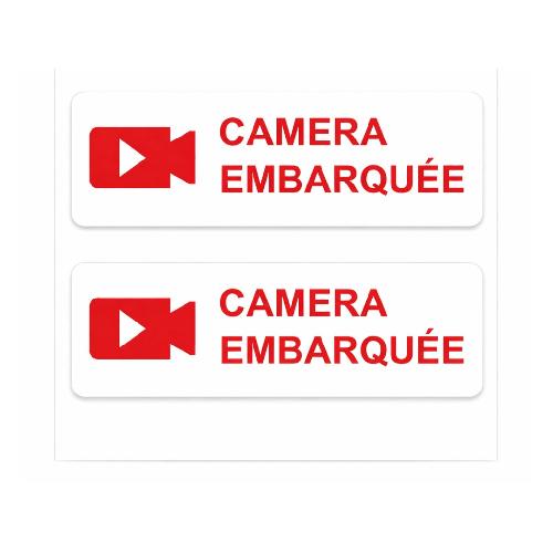 Stickers Multi-couleurs Autocollant Camera Embarquee X 2