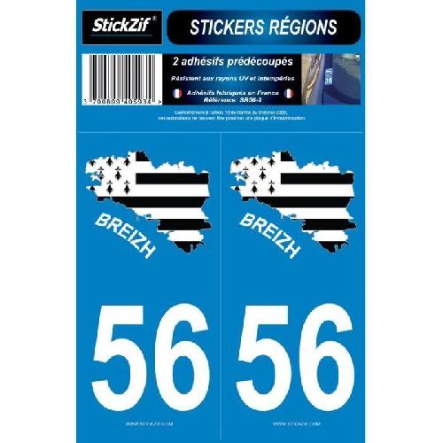 Stickers Plaques Immatriculation Autocollants SR56-2