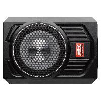 Autoradios : Caissons De Basse - Subwoofer MTX RTU8P Caisson de grave amplifié extra plat voiture 20cm 150W RMS châssis alu télécommande EBC