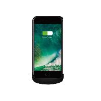 Autoradios : Chargeur Induction Qi Coque de recharge sans fil Zens Qi compatible avec iPhone 7 noir