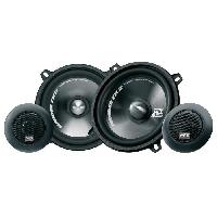 Autoradios : Enceintes - Haut-parleurs MTX TX250S Haut-parleurs voiture Kit 2 voies 13cm 55W RMS 4O tweeter néodyme 25mm dôme soie membrane polypropylene