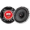 Autoradios : Enceintes - Haut-parleurs MTX TX665C Haut-parleurs voiture Coaxiaux 16.5cm 2 voies 90W RMS 4 Châssis alu Tweeters néodyme dôme soie Membrane pulpe célulose