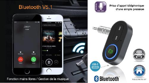 Autoradios : Transmetteurs Fm AutoT Transmetteur-Bluetooth - Auto-t