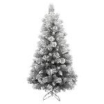 Sapin De Noel - Arbre De Noel AUTOUR DE MINUIT Sapin argente avec flocage - 587 branches - H180cm