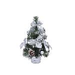 Sapin De Noel - Arbre De Noel AUTOUR DE MINUIT Sapin decore - H 30cm - Argent