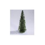 Sapin De Noel - Arbre De Noel AUTOUR DE MINUIT Sapin vert pointes blanches - 50 branches - H 45cm