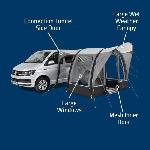 Auvent - Store - Solette - Sas Auvent gonflable pour van - KAMPA - Sprint Air - Matériau Weathershield 68D. armature Kampa AIR. espace compact. entrée pluie