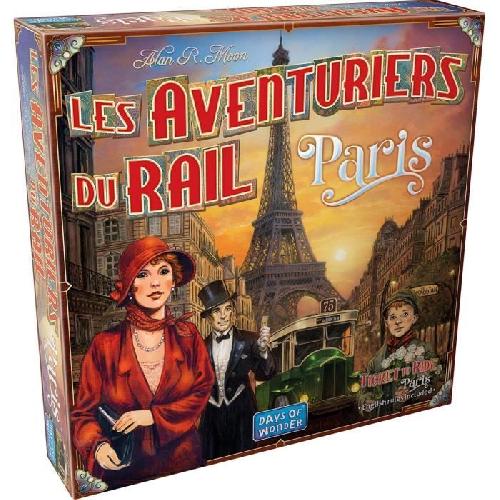 Jeu De Societe - Jeu De Plateau Aventuriers du Rail Paris - Asmodee - Des 8 ans