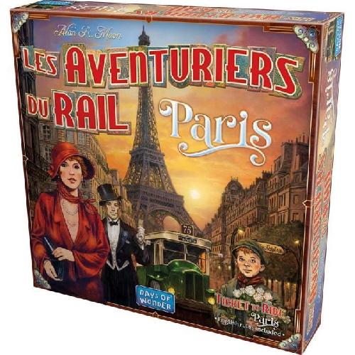 Jeu De Societe - Jeu De Plateau Aventuriers du Rail Paris - Asmodee - Des 8 ans