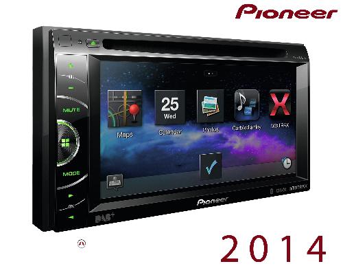 AVH-X3600DAB - Autoradio 2DIN DVD/MP3/DiVX - iPod/iPhone/Android - USB/AUX - DAB - 3 RCA - Ecran 6.1p - 2014