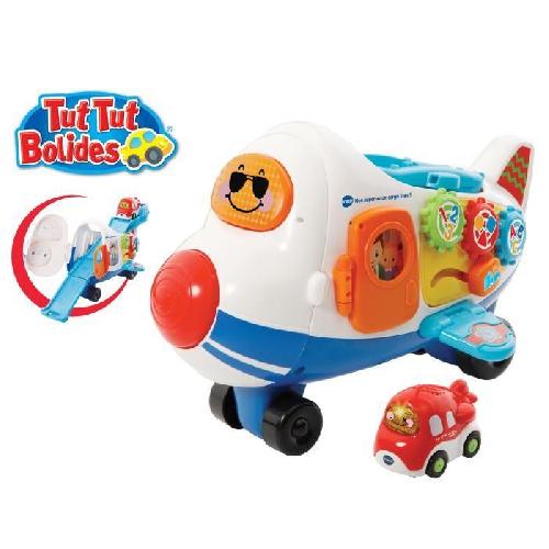 Vehicule Miniature Assemble - Engin Terrestre Miniature Assemble Avion Cargo 2 en 1 Tut Tut Bolides de VTECH pour enfants des 12 mois