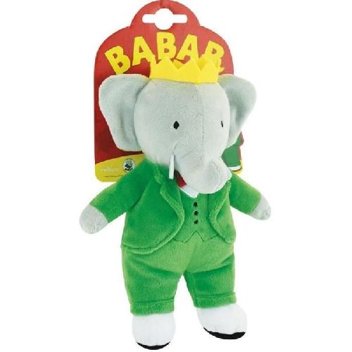 Peluche Babar Peluche Éléphant +/- 20 cm - JEMINI - Représentation parfaite du roi des éléphants.