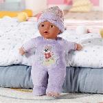 Baby Born - Sleepy - Poupee douce avec hochet integre - Violet - 30cm - Des 3 ans