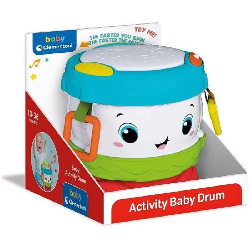 Imitation Instrument Musique Baby Clementoni - Mon tambour d'activites