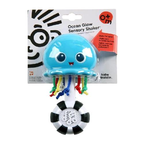 Hochet BABY EINSTEIN Hochet meduse Ocean Glow Sensory Shaker - Bleu