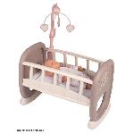 Vetement - Accessoire Poupon Baby Nurse - Berceau a barreaux Smoby - Pour poupon jusqu'a 42 cm - Fabriqué en France