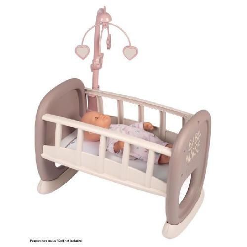 Vetement - Accessoire Poupon Baby Nurse - Berceau a barreaux Smoby - Pour poupon jusqu'a 42 cm - Fabriqué en France