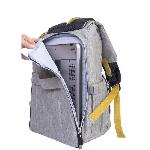 Sac A Langer BABY ON BOARD Sac a dos a langer FREESTYLE yellowstone - gris-moutarde