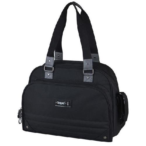 Sac A Langer Baby on board- sac a langer - sac urban classic black - 2 compartiments a large ouverture zippée - 7 poches - sac repas - tapis a la