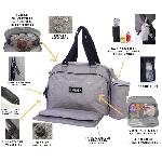 Sac A Langer BABY ON BOARD Sac a langer SIMPLY Sushi - gris/noir