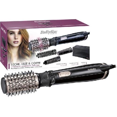 Brosse Soufflante BaByliss - AS200E - Brosse soufflante Dry. Straighten and Style 4-en-1 1000W rotative