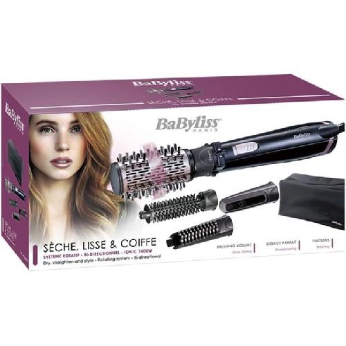 Brosse Soufflante BaByliss - AS200E - Brosse soufflante Dry. Straighten and Style 4-en-1 1000W rotative