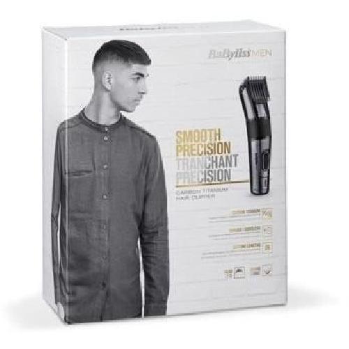 Tondeuse Cheveux  BaByliss - E978E - Tondeuse cheveux Carbon Titanium pour des performances sur cheveux et barbes longues