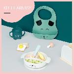 Ensemble - Set Repas Babymoov Coffret Repas 15-24 m LEARN'ISY. 1 Bol. 1 Tasse. 1 Bavoir. 1 Cuillere. Chien