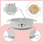 Ensemble - Set Repas Babymoov Coffret Repas 15-24 m LEARN'ISY. 1 Bol. 1 Tasse. 1 Bavoir. 1 Cuillere. Chien