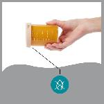 Conservation Repas Babymoov ISY BOWLS 6 Pots de conservation en Verre Borosilicate - Gradues 250ml