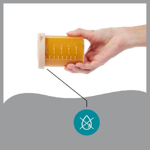 Conservation Repas Babymoov ISY BOWLS 6 Pots de conservation en Verre Borosilicate - Gradues 250ml