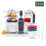 Robot Bebe Babymoov Pack Nutribaby(+) Blanc & 3 Babybols 180mL + 2 cuilleres - Idéal pour la diversification